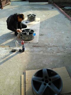 №11. Покраска дисков 17" Audi S-line